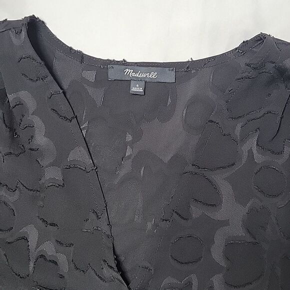 Madewell Jacquard Side-Tie Wrap Top - Picture 2 of 5